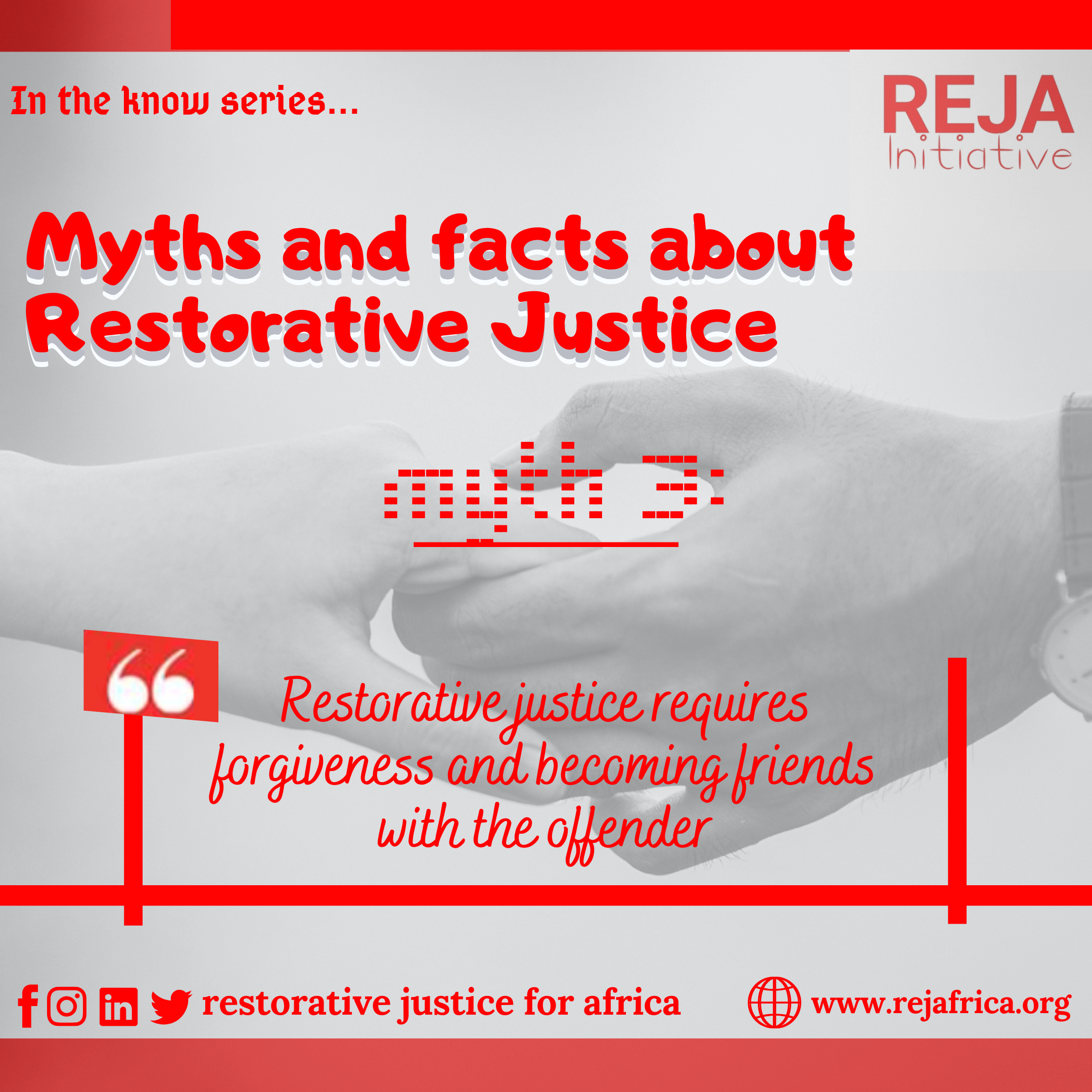 Myths and Facts about Restorative Justice.